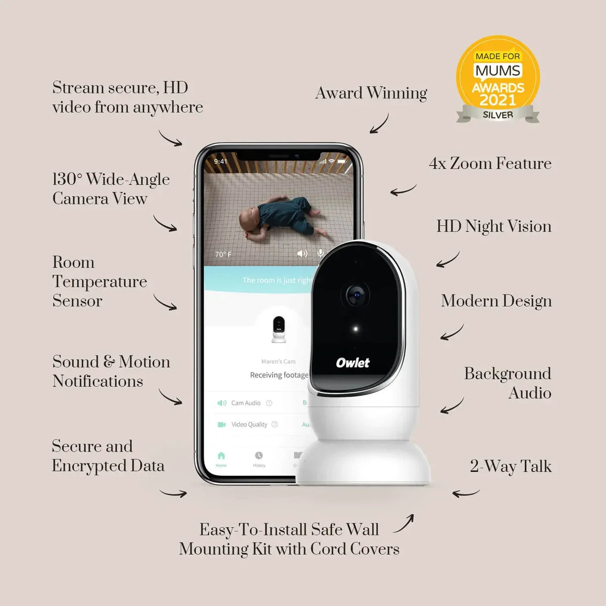Owlet Cam® 2 Baby Monitor