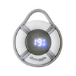 Shnuggle Bobbin Buoy Digital Baby Bath Thermometer upright displaying temperature on digital screen — Available from Parent Studio.