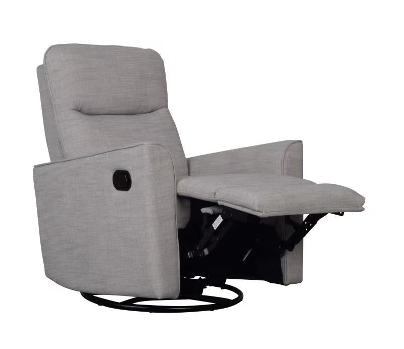 Savannah Swivel Glider Recliner Chair Pebble