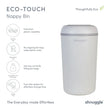 Shnuggle Nappy Bin - White/Grey