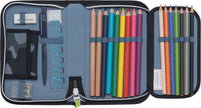 Single section pencil case w/content, Camo Rex