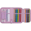 Single section pencil case w/content, Rosie