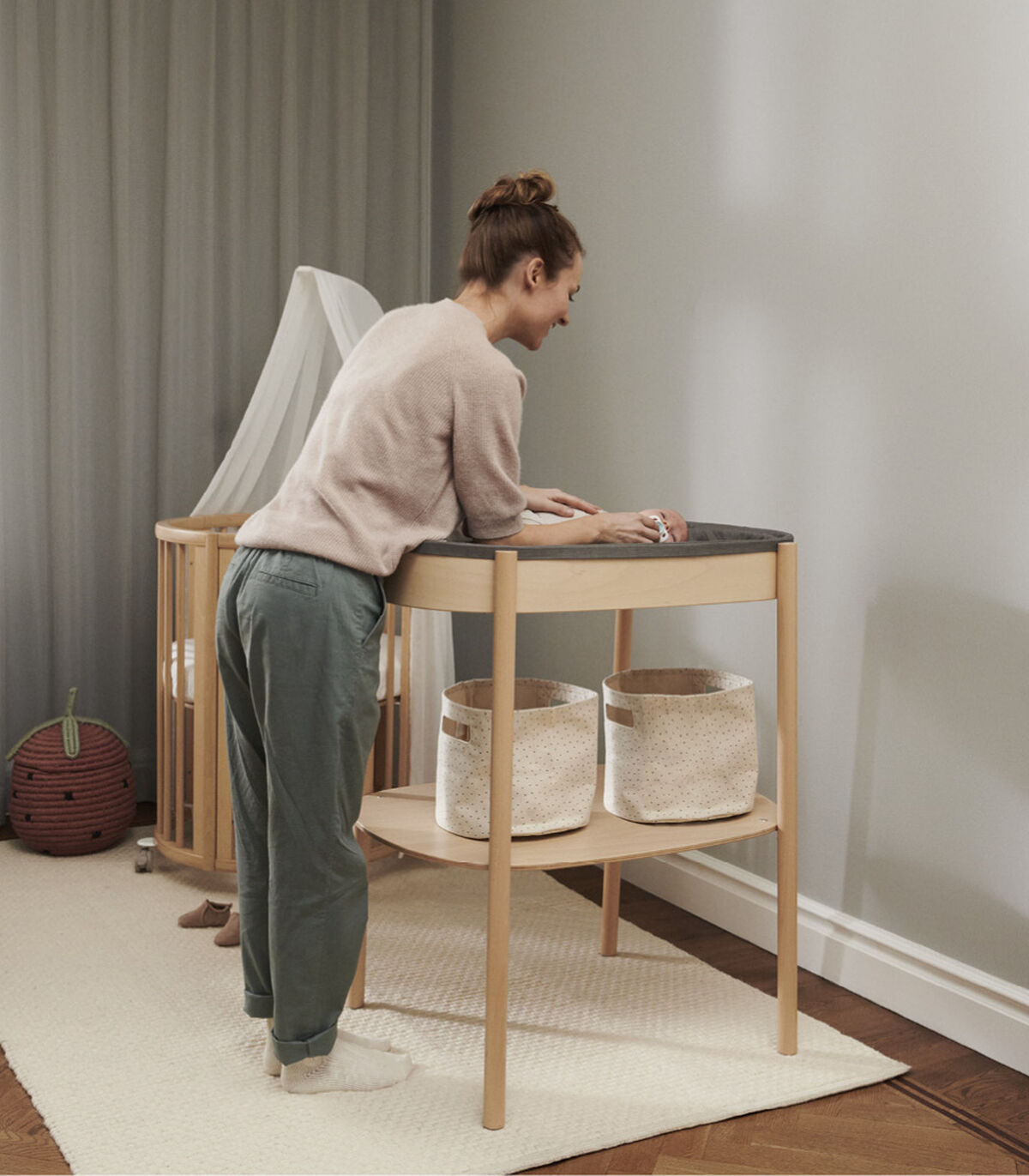 Stokke Sleepi Changing Table Shelf Basket Parent Studio