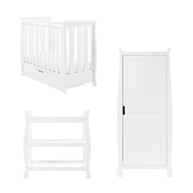 Obaby Stamford Space Saver Sleigh 3 Piece Room Set