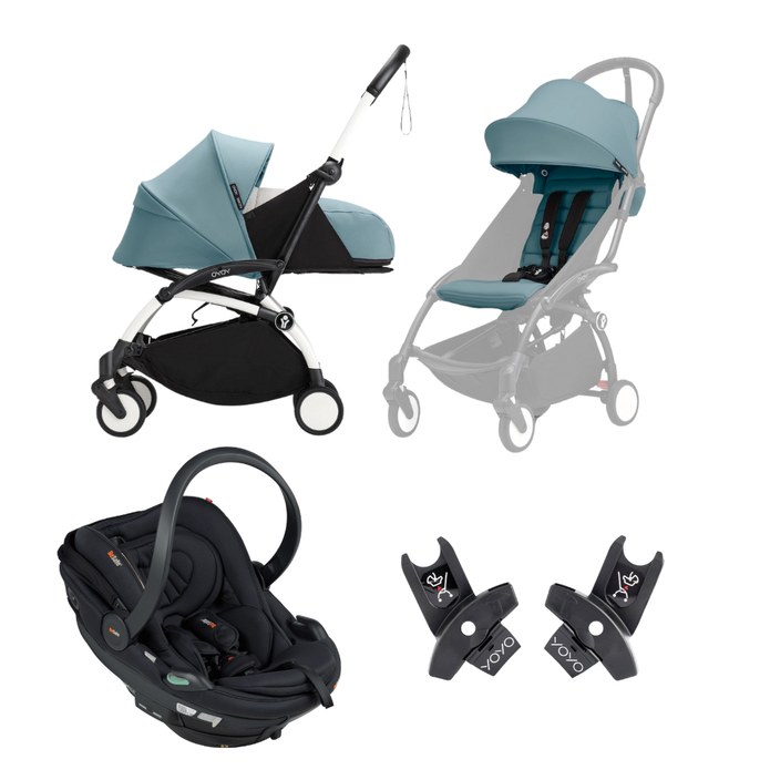 Stokke® YOYO³ Compact Stroller Bundle - 6+ Seat, 0+ Newborn Pack & Car Chair Travel System