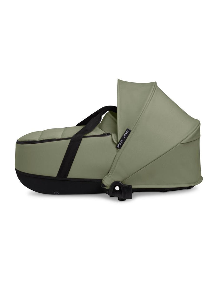 Stokke® YOYO³ Stroller - Compact Stroller Newborn Shell to Toddler Black/Olive