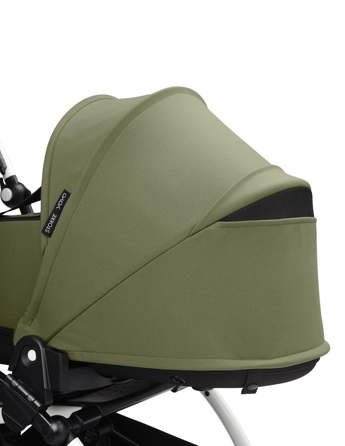Stokke® YOYO³ Stroller - Compact Stroller Newborn Shell to Toddler Black/Olive