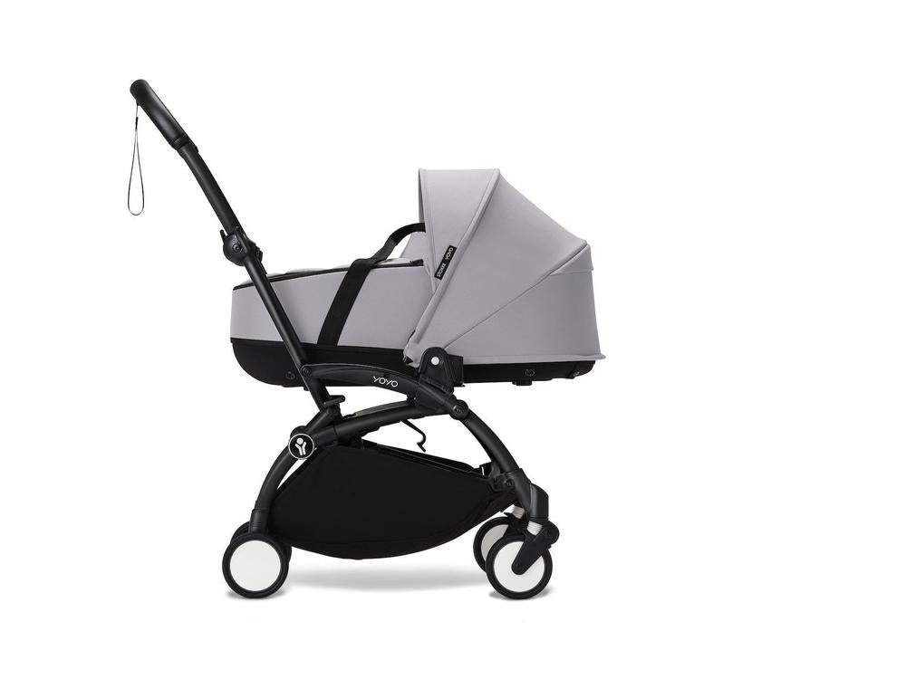 Stokke® YOYO³ Stroller - Compact Stroller Newborn Shell to Toddler Black/Stone