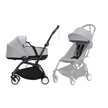 Stokke® YOYO³ Stroller - Compact Stroller Newborn Shell to Toddler Black/Stone