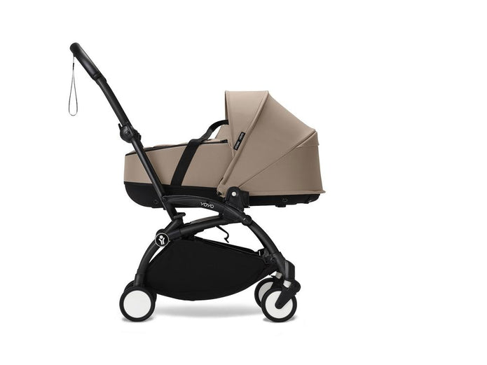 Stokke® YOYO³ Stroller - Compact Stroller Newborn Shell to Toddler Black/Taupe