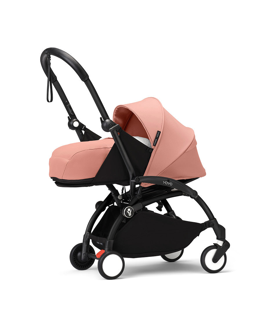 Stokke® YOYO³ stroller with newborn to toddler Black/Ginger