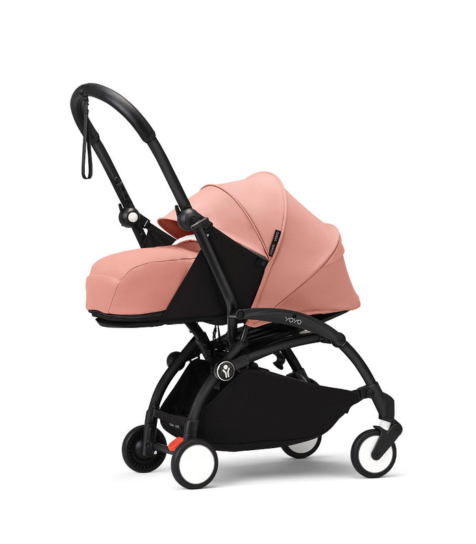 Stokke® YOYO³ stroller with newborn to toddler Black/Ginger