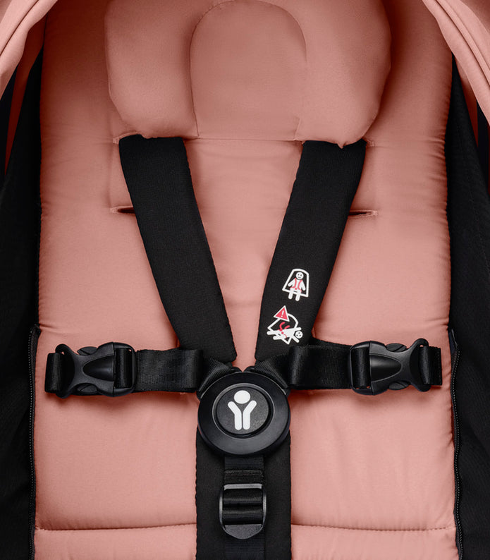 Stokke® YOYO³ stroller with newborn to toddler Black/Ginger