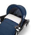 Stokke® YOYO³ stroller with newborn to toddler White/Air France Blue