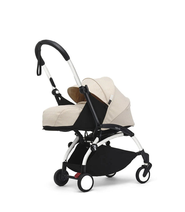 Stokke® YOYO³ stroller with newborn to toddler White/Bonpoint