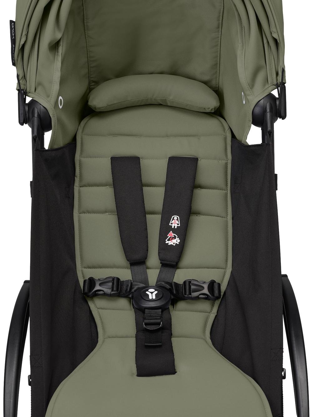 Stokke® YOYO³ stroller with newborn to toddler Black/Olive