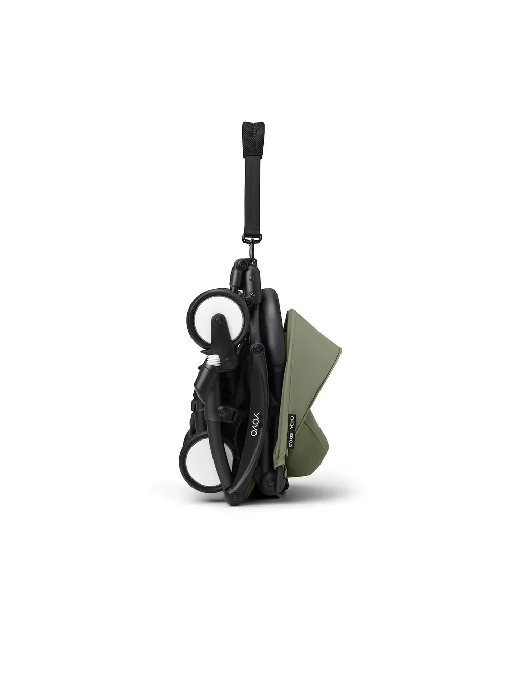 Stokke® YOYO³ stroller with newborn to toddler Black/Olive