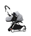 Stokke® YOYO³ stroller with newborn to toddler White/Stone