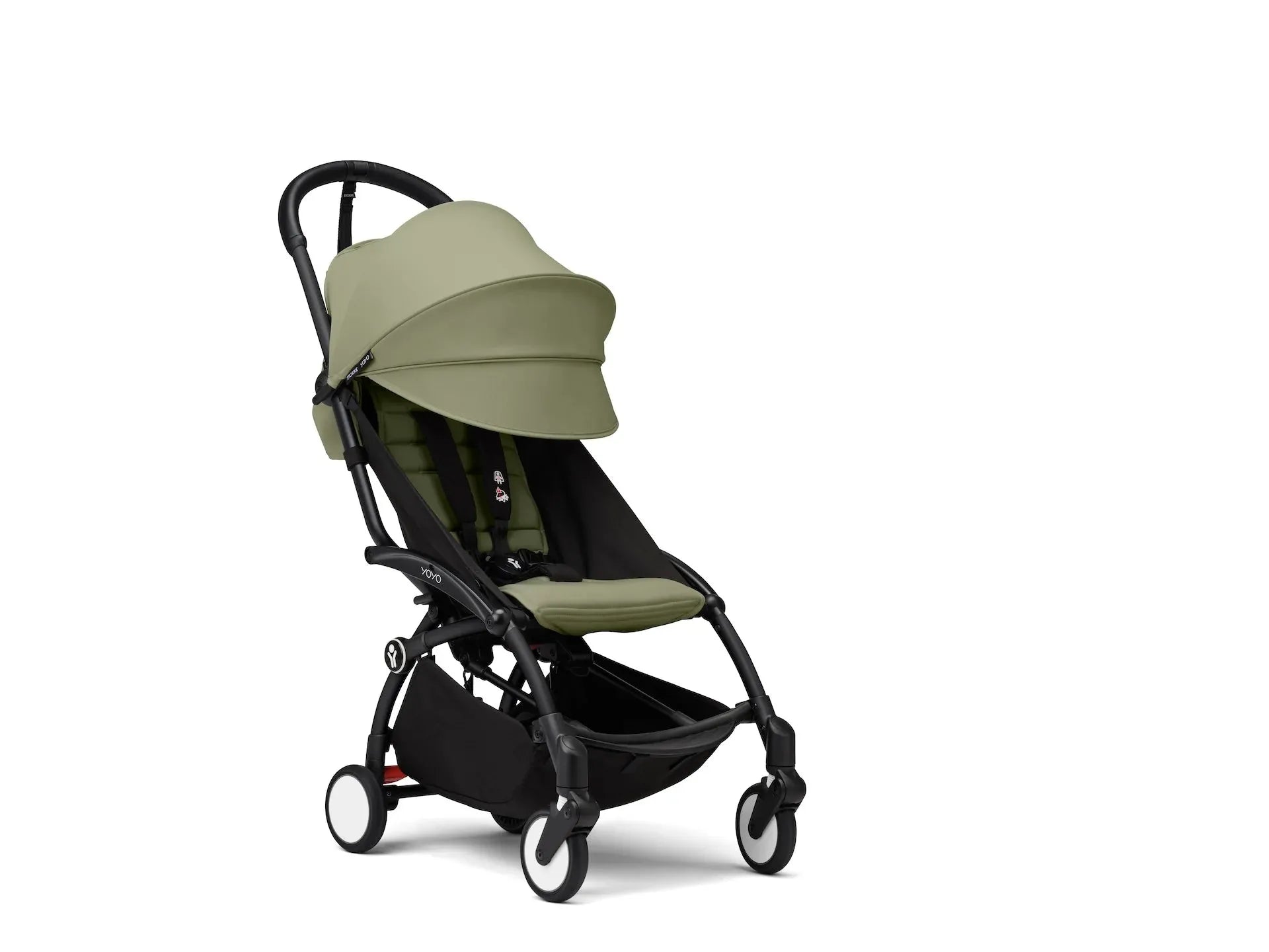 Stokke® YOYO³ stroller with newborn to toddler Black/Olive