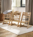 Tripp Trapp High Chair Bundle with Tripp Trapp Newborn Set in Oak Wood