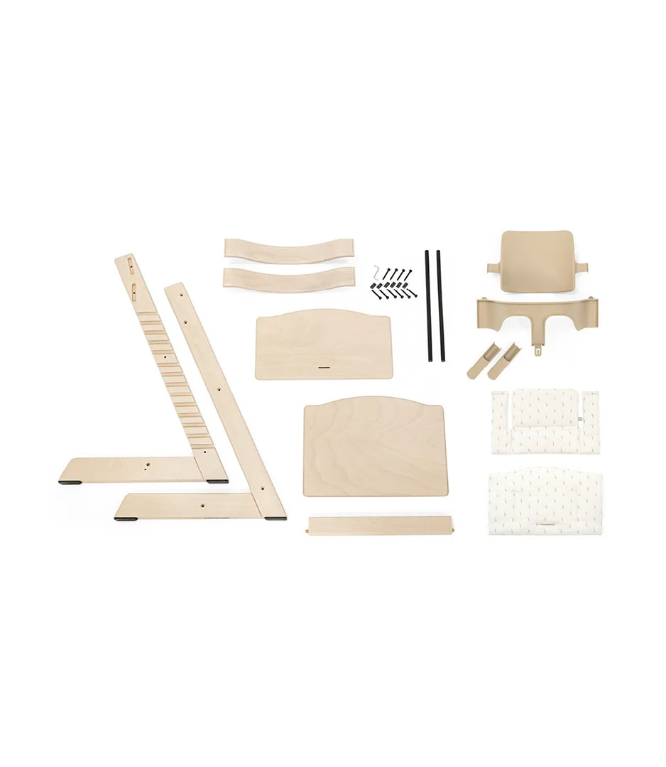 Tripp Trapp® High Chair Bundle + Tripp Trapp® Cushion Beech Wood