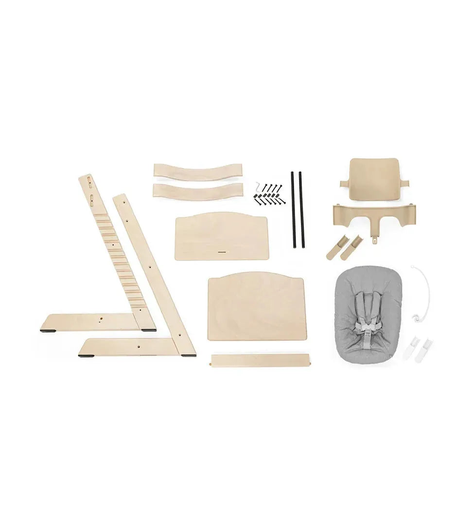Tripp Trapp® High Chair Bundle + Tripp Trapp® Newborn Set Oak Wood