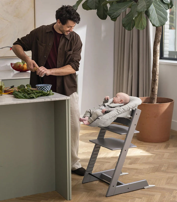 Tripp Trapp® High Chair  Bundle + Tripp Trapp® Newborn Set Beech Wood