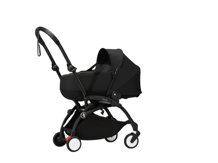 Stokke® YOYO³ Stroller - Compact Stroller Newborn Shell to Toddler Black/Black