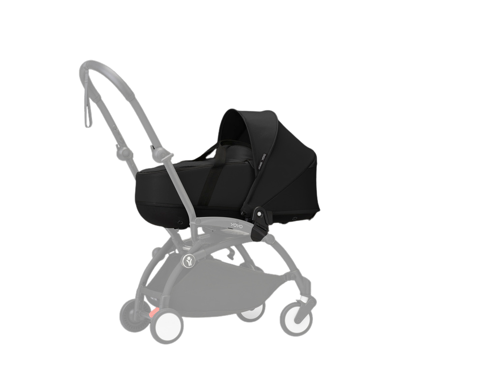 Stokke® YOYO³ Stroller - Compact Stroller Newborn Shell to Toddler Black/Black