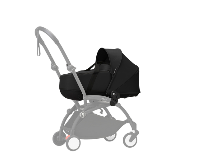 Stokke® YOYO³ Stroller - Compact Stroller Newborn Shell to Toddler Black/Black