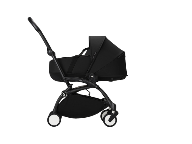 Stokke® YOYO³ Stroller - Compact Stroller Newborn Shell to Toddler Black/Black