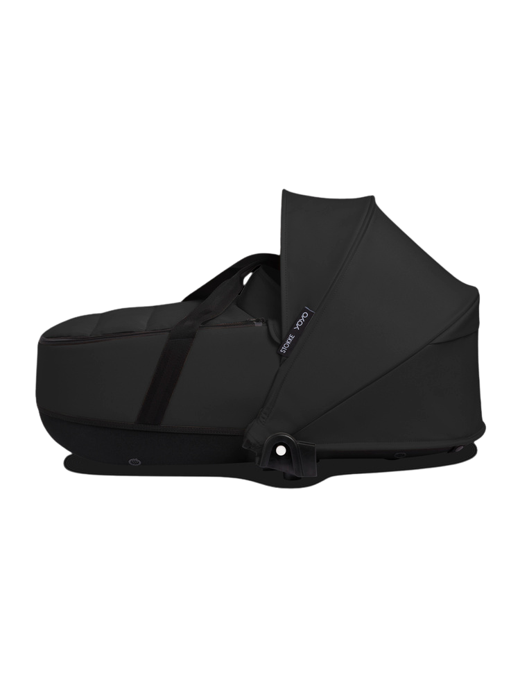 Stokke® YOYO³ Stroller - Compact Stroller Newborn Shell to Toddler Black/Black