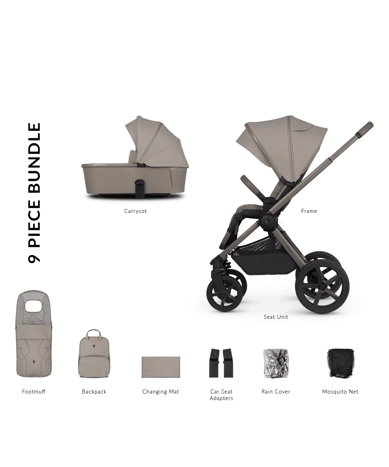 Venicci Upline 2 Taupe - Parent Studio