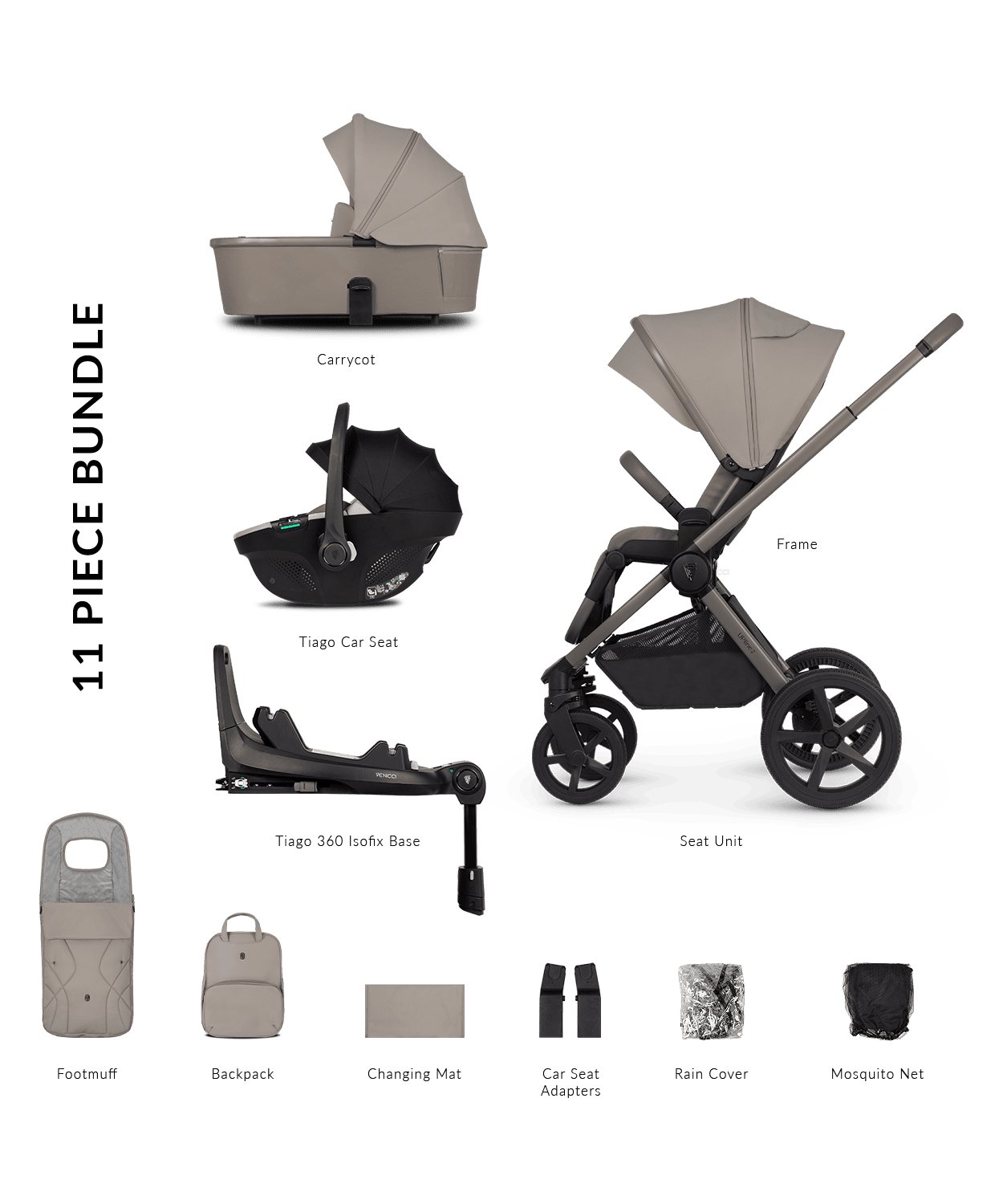 Venicci Upline 2 Taupe - Parent Studio