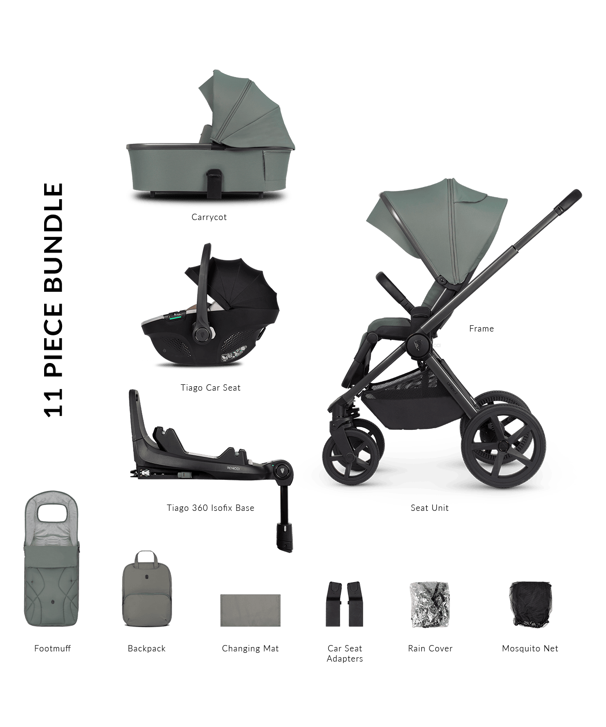 Venicci Upline 2 Aloe - Parent Studio