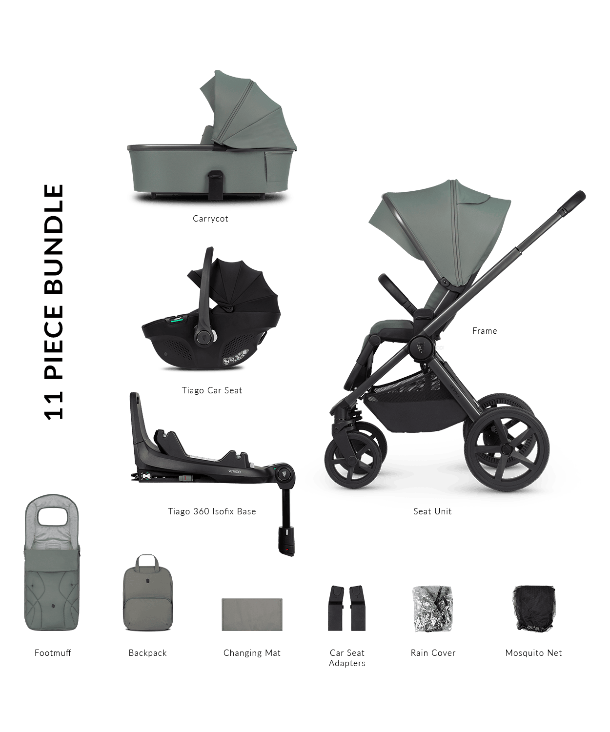 Venicci Upline 2 Aloe - Parent Studio