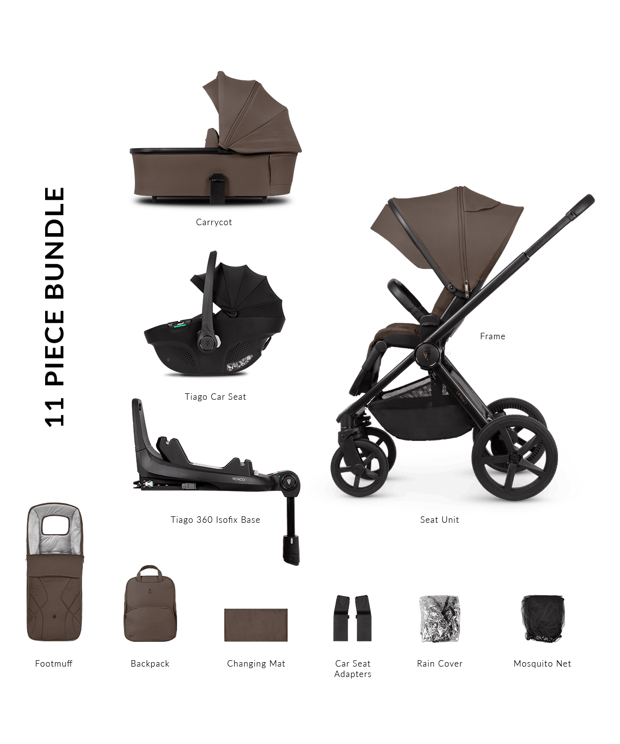 Venicci Upline 2 Brownie - In Store Exclusive - Parent Studio