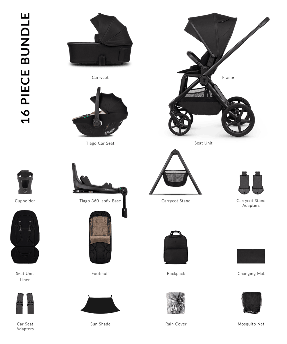 Venicci Pram Upline 3 Onyx