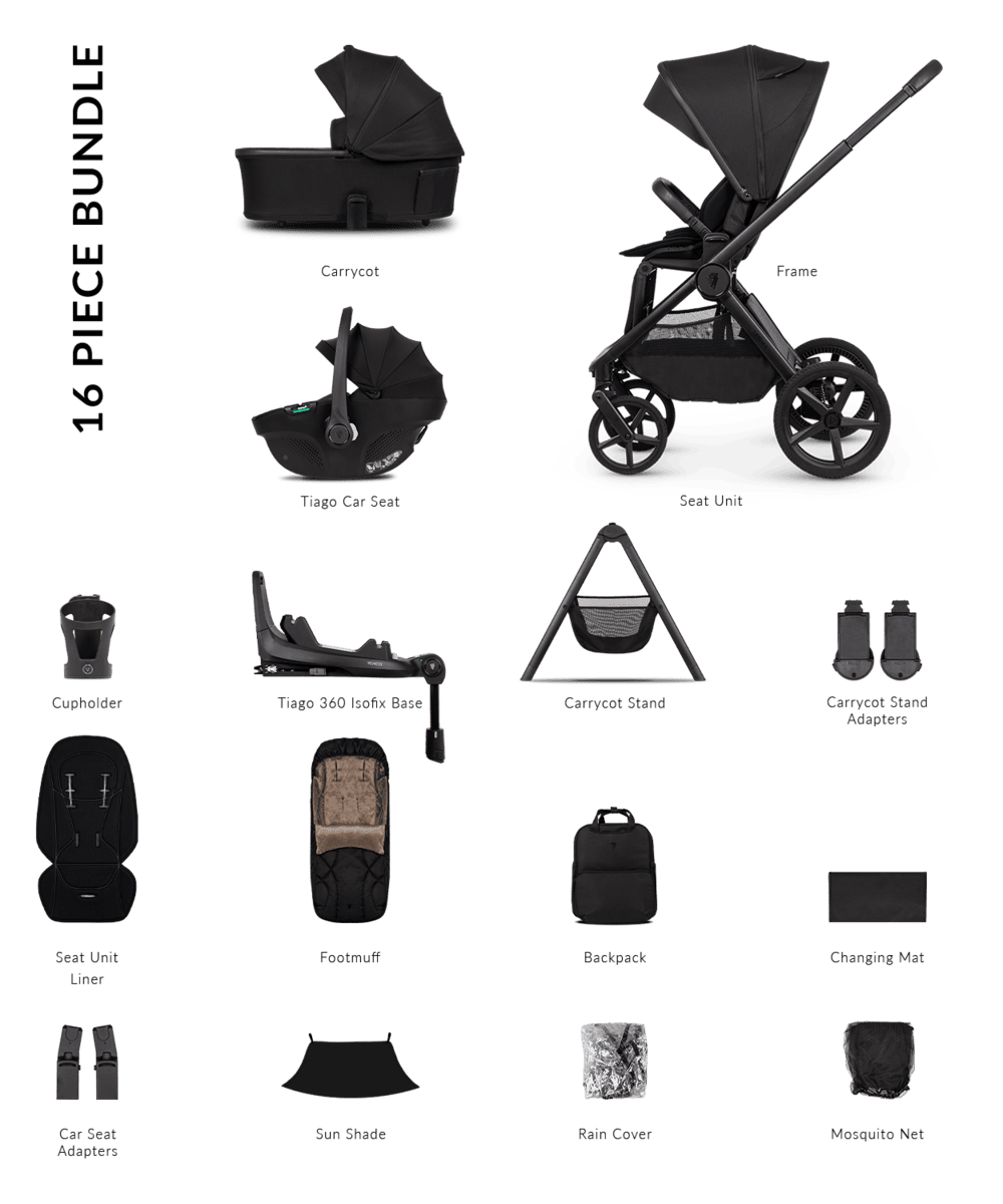 Venicci Pram Upline 3 Onyx