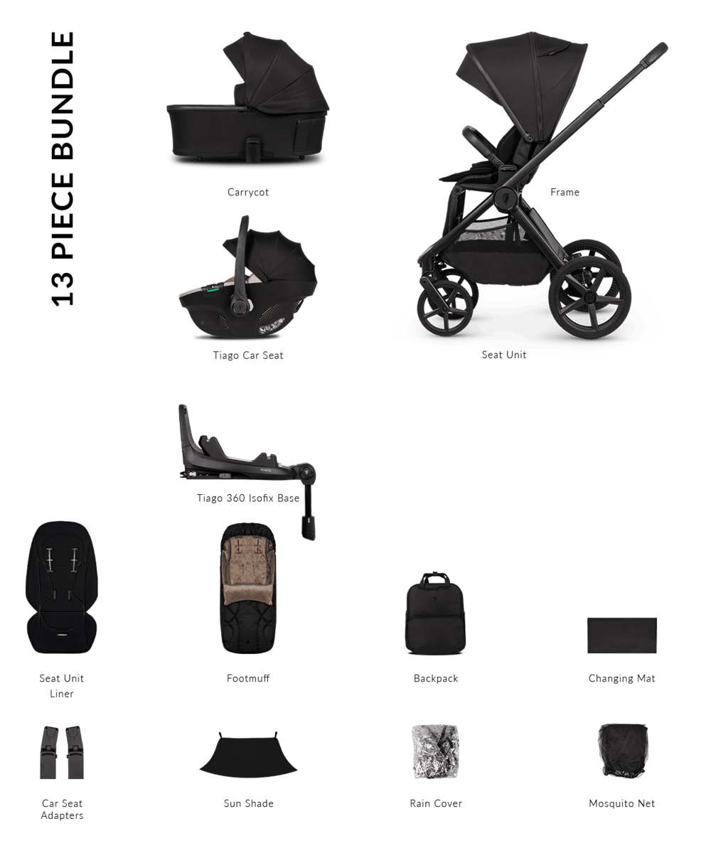 Venicci Pram Upline 3 Onyx
