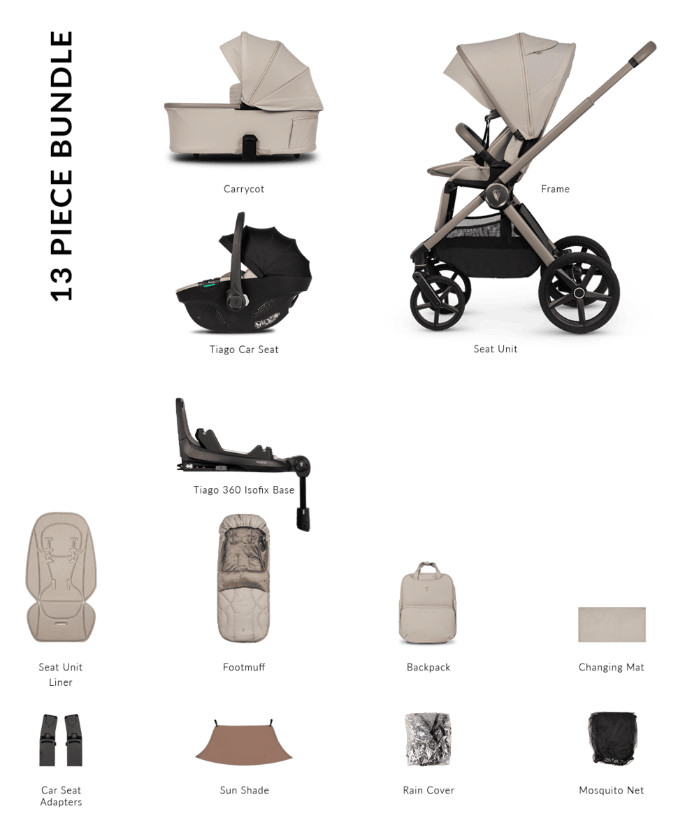 Venicci Pram Upline 3 Pebble