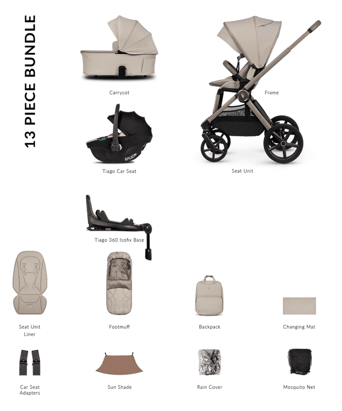 Venicci Pram Upline 3 Pebble