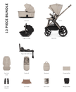 Venicci Pram Upline 3 Pebble