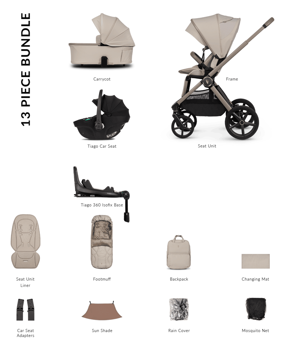Venicci Pram Upline 3 Pebble
