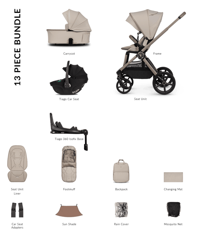 Venicci Pram Upline 3 Pebble