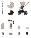 Venicci Pram Upline 3 Pebble