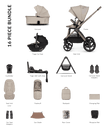 Venicci Pram Upline 3 Pebble