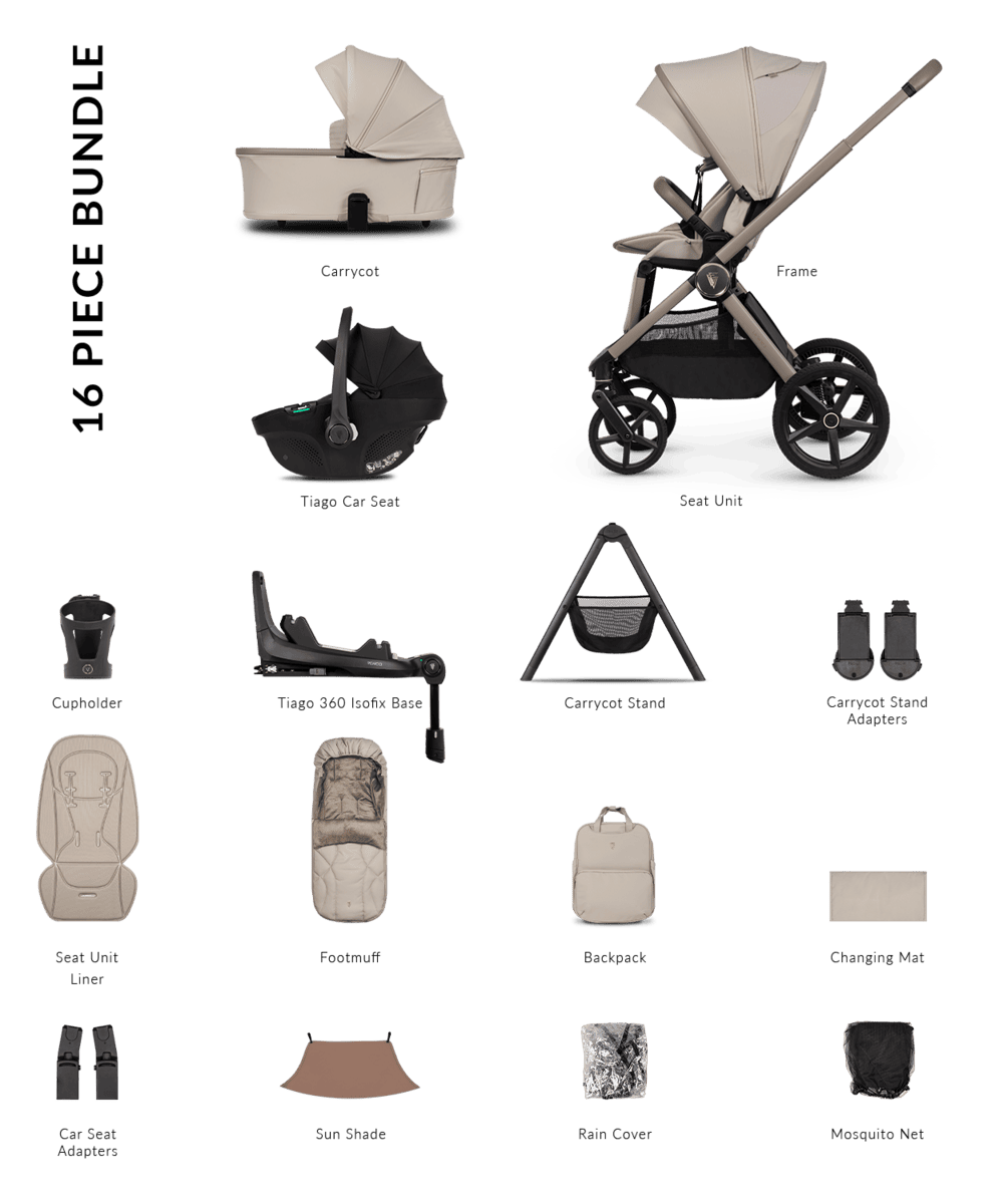 Venicci Pram Upline 3 Pebble
