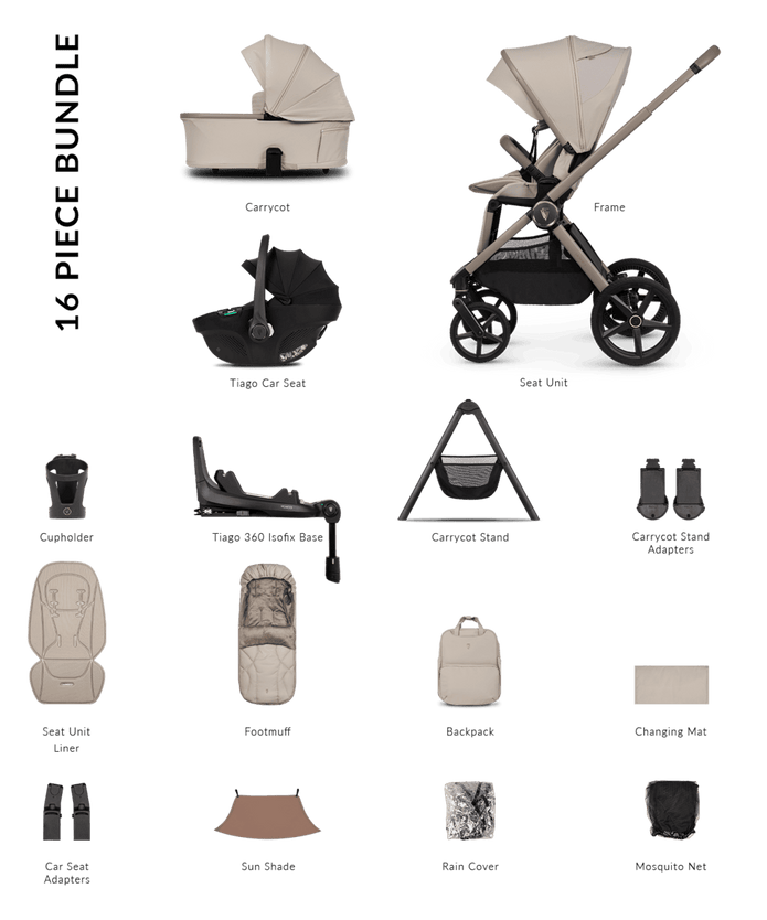 Venicci Pram Upline 3 Pebble