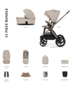 Venicci Pram Upline 3 Pebble